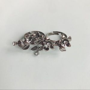 Silver Botanical Ring